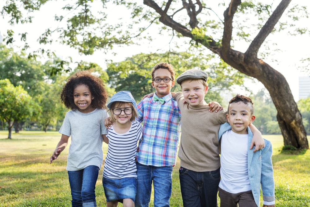 Casual Children Cheerful Cute Friends Kids Joy Concept